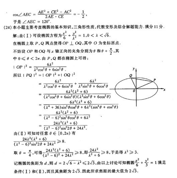2016年河南成人高考高中起點數學模擬試題及答案