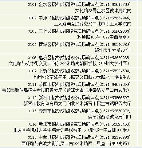 鄭州市2016年成人高考報(bào)名現(xiàn)場(chǎng)確認(rèn)公告