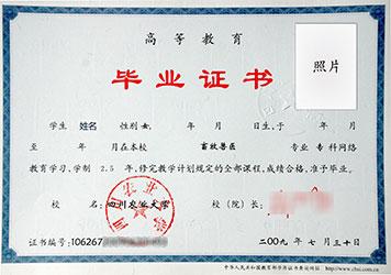 四川農(nóng)業(yè)大學(xué)遠(yuǎn)程教育畢業(yè)證